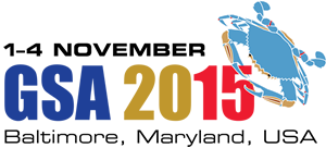 GSA Annual Meeting, Baltimore, 1- November 2015