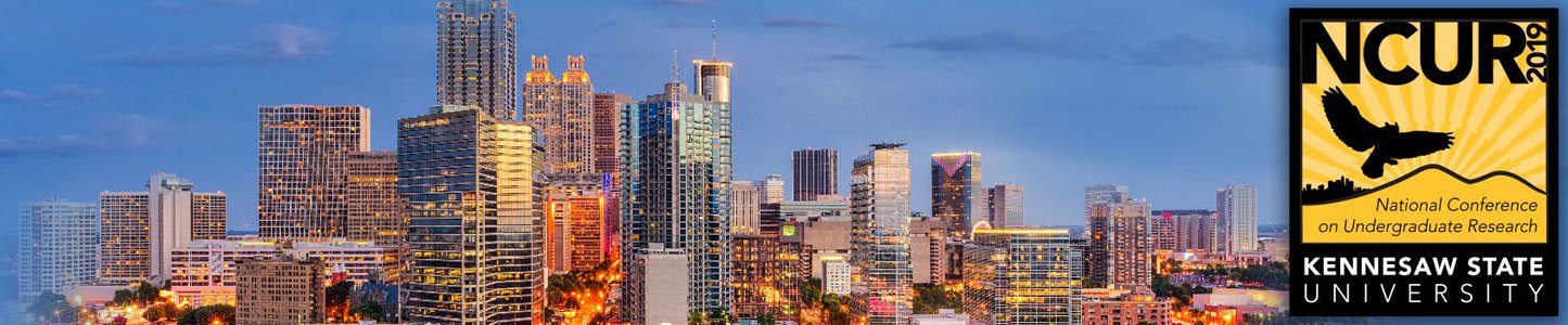 NCUR 2019, Kennesaw State University, GA, 11-13 April 2019